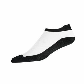 Women's Footjoy ProDry Golf Socks White/Black NZ-578179